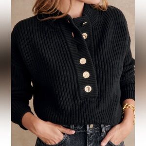 Sezane Black Lucas Sweater